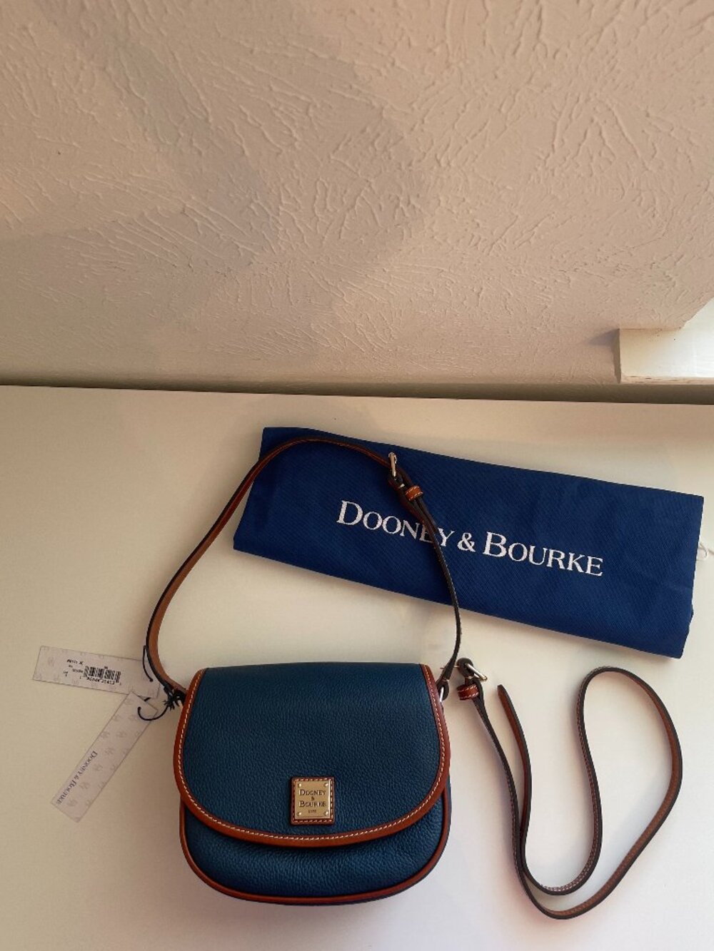 NWT Dooney & Bourke Pebble Grain Hallie Bag Jeans